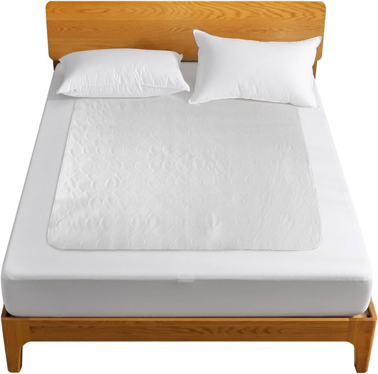 Bamuho Bed Pads for Incontinence Washable Extra Large 2 Pack 44" x 52", Waterproof Adult Large Bed