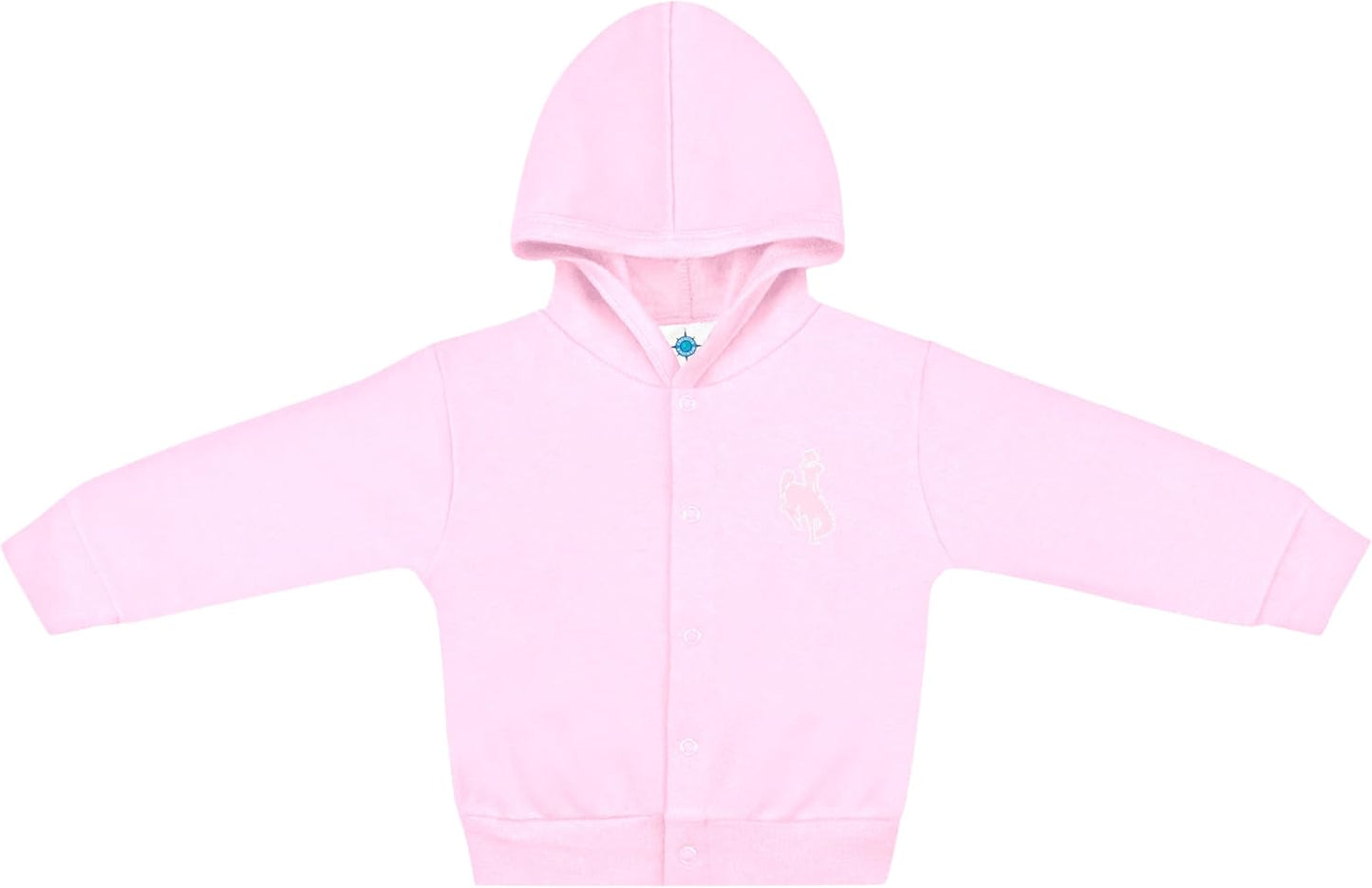 Creative Knitwear College Baby Snap Hooded Jacket - Team Logo, Multiple Colors, for Boys & Girls