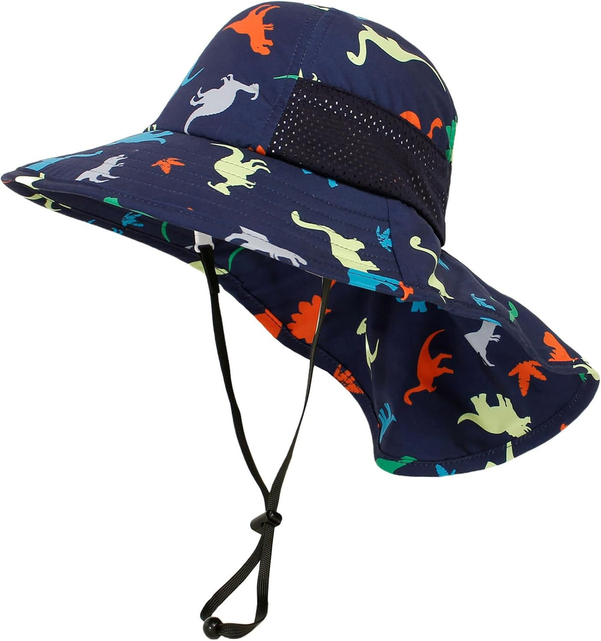 CHUNG Baby Sun Protection Hat Summer Toddler Adjustable UPF 50+ Wide Brim Neck Flap Beach Caps Boys