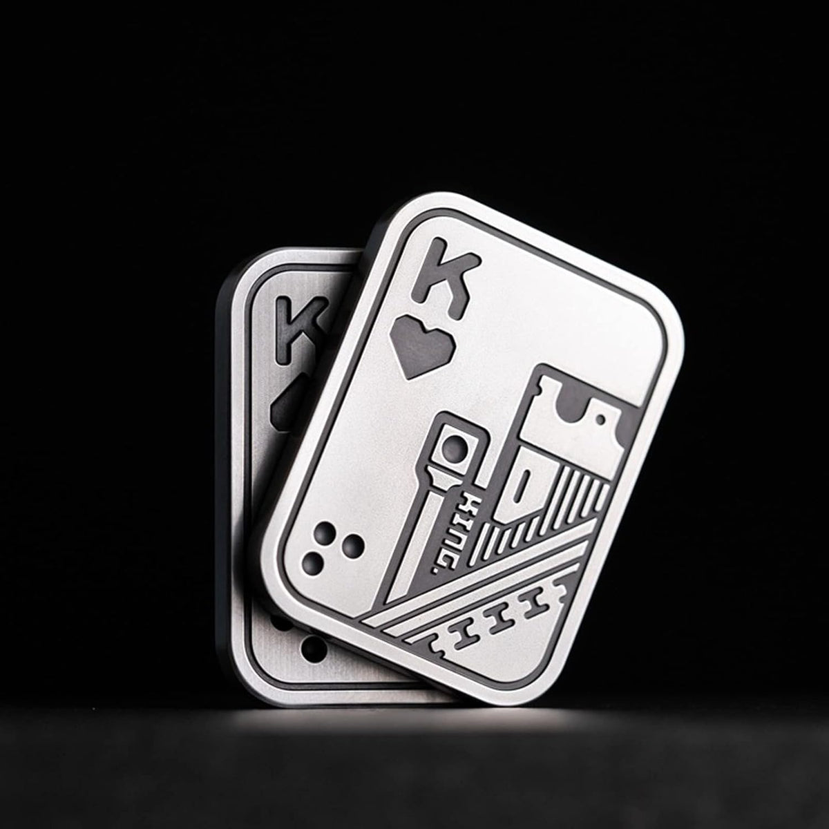 New Decompression Metal Poker Fidget_Slider，Manually Rotate Adult Office Decompression Toys to