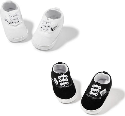 Morbido Infant Baby Boys Girls Canvas Sneaker Toddler Slip On Anti Skid Newborn First Walkers Candy