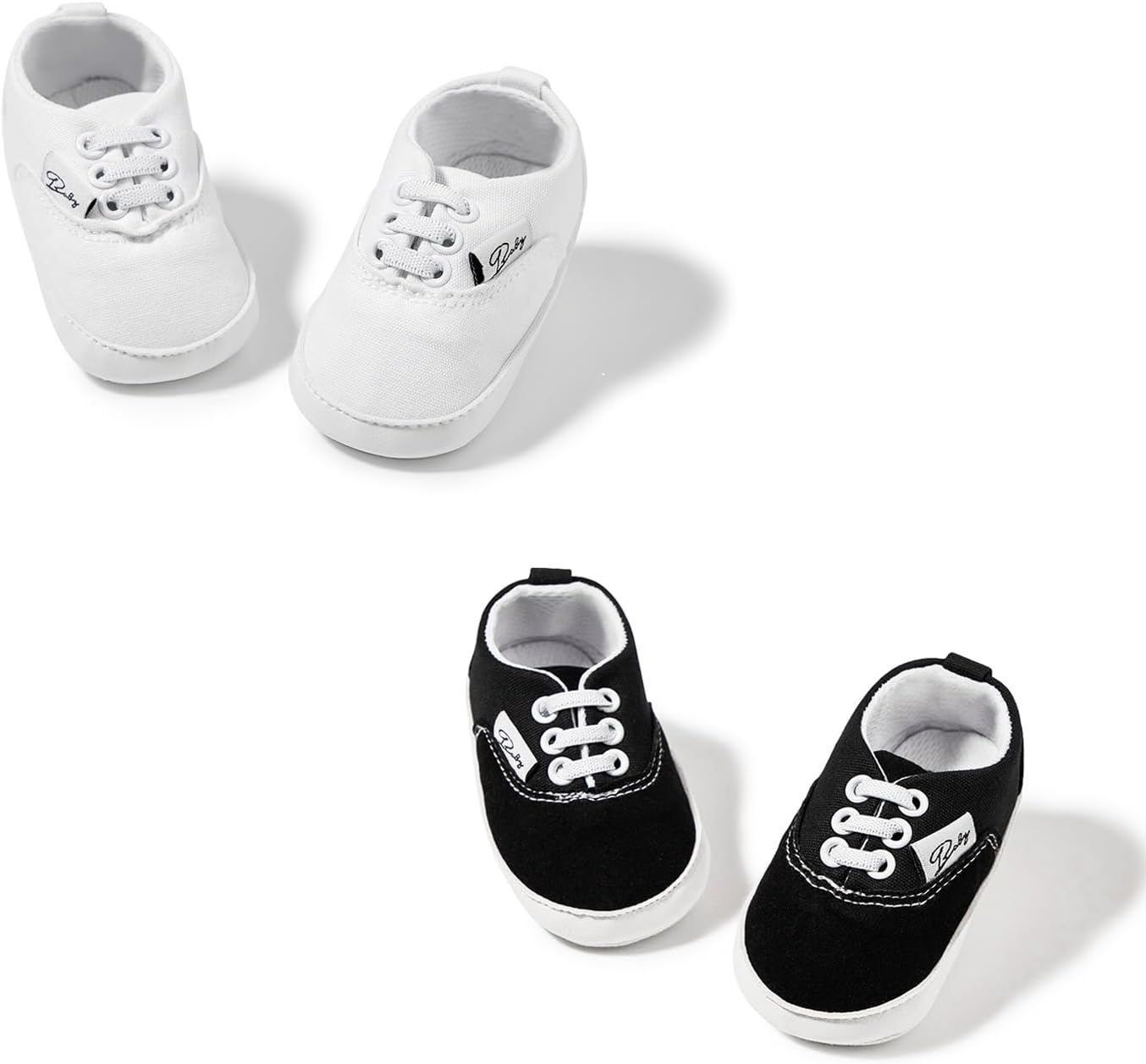 Morbido Infant Baby Boys Girls Canvas Sneaker Toddler Slip On Anti Skid Newborn First Walkers Candy