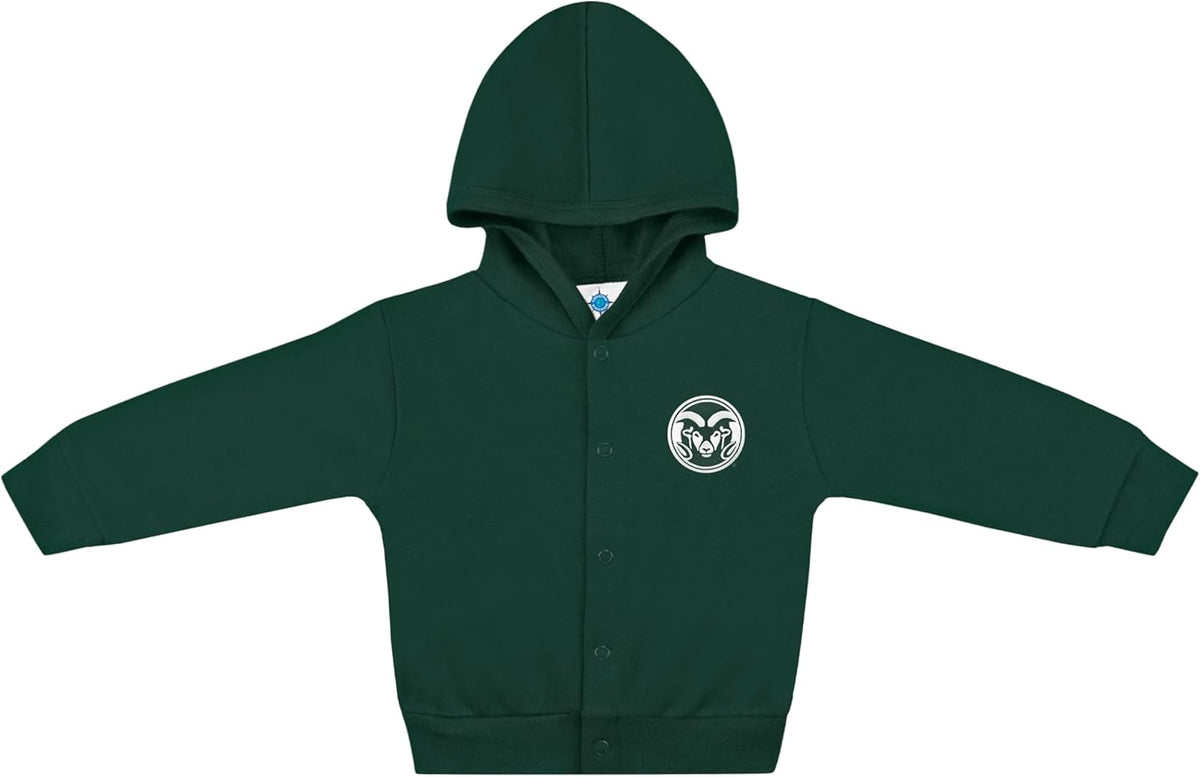Creative Knitwear College Baby Snap Hooded Jacket - Team Logo, Multiple Colors, for Boys & Girls