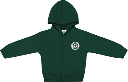 Creative Knitwear College Baby Snap Hooded Jacket - Team Logo, Multiple Colors, for Boys & Girls