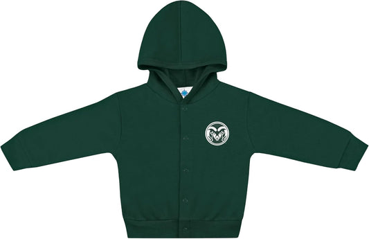 Creative Knitwear College Baby Snap Hooded Jacket - Team Logo, Multiple Colors, for Boys & Girls