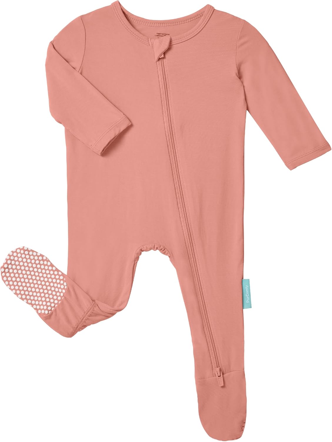 Baby Zipper Footie Pajamas, Supersoft Bamboo Rayon Baby Footed Pjs Boy Girl 0-3-6-9-18-24 Month