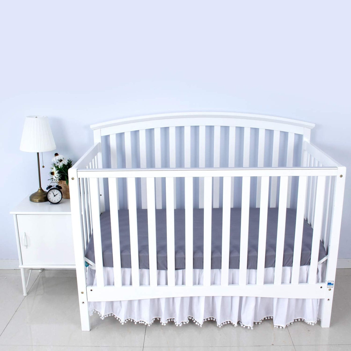 Crib Sheets and Waterproof Crib Mattress Protector 4 Pack Set,Waterproof Crib Sheets Mattress Pad