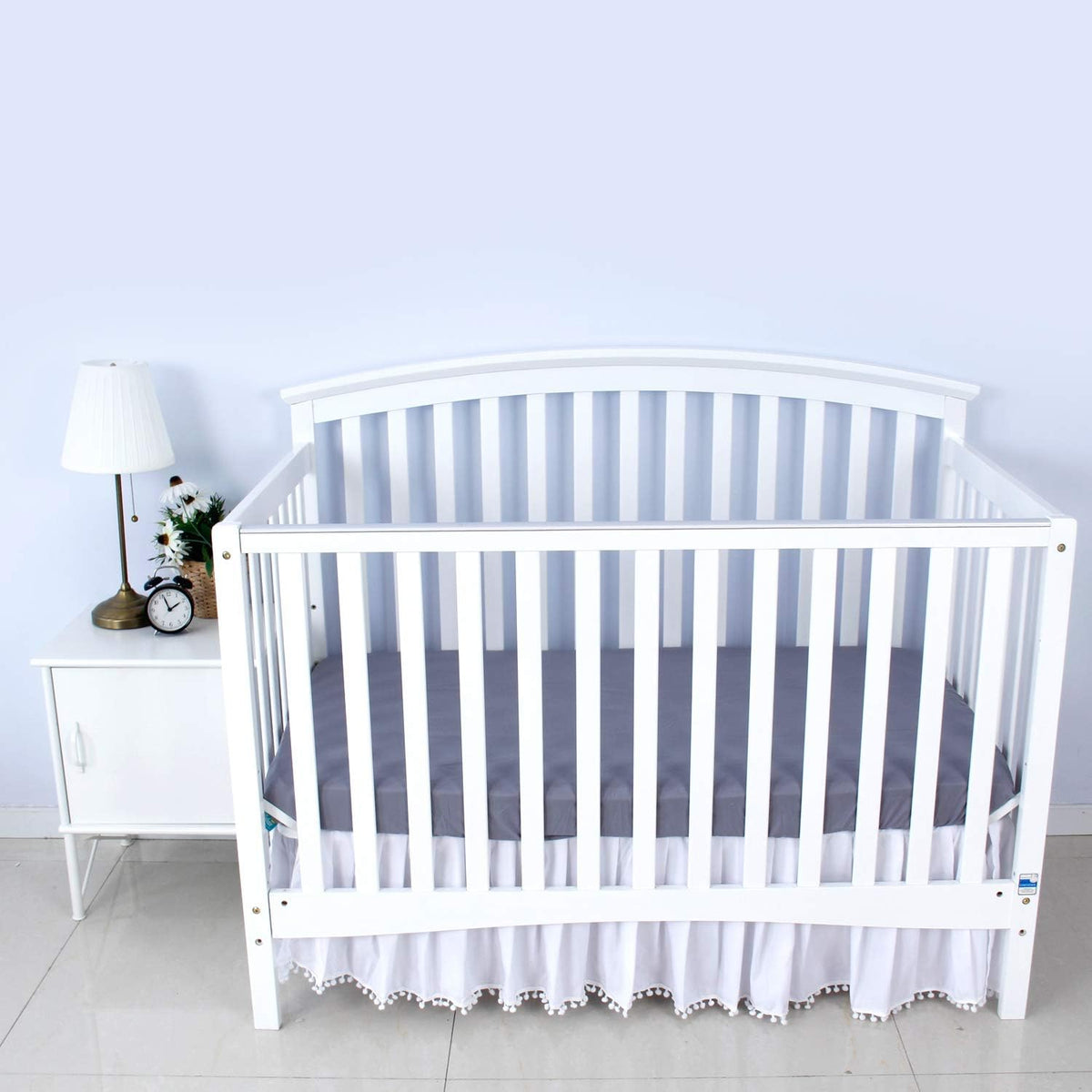 Crib Sheets and Waterproof Crib Mattress Protector 4 Pack Set,Waterproof Crib Sheets Mattress Pad