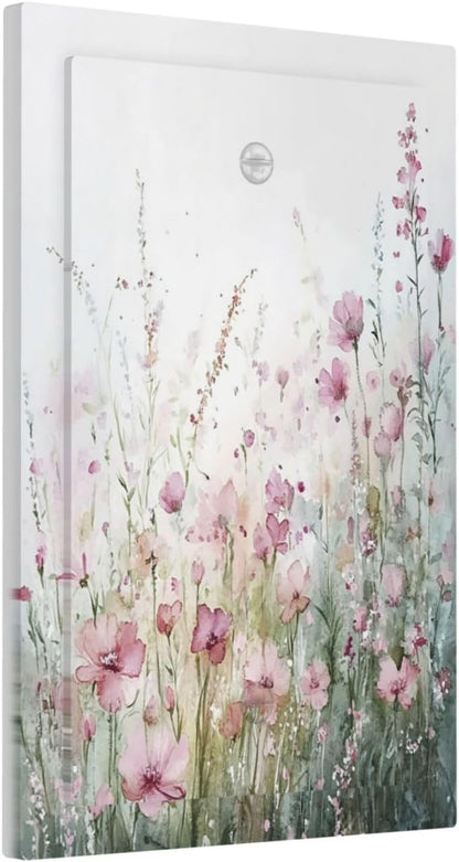 Light Switch Cover Plate Wildflower Botanical Watercolor Floral 1 Gang No Device Blank Electrical
