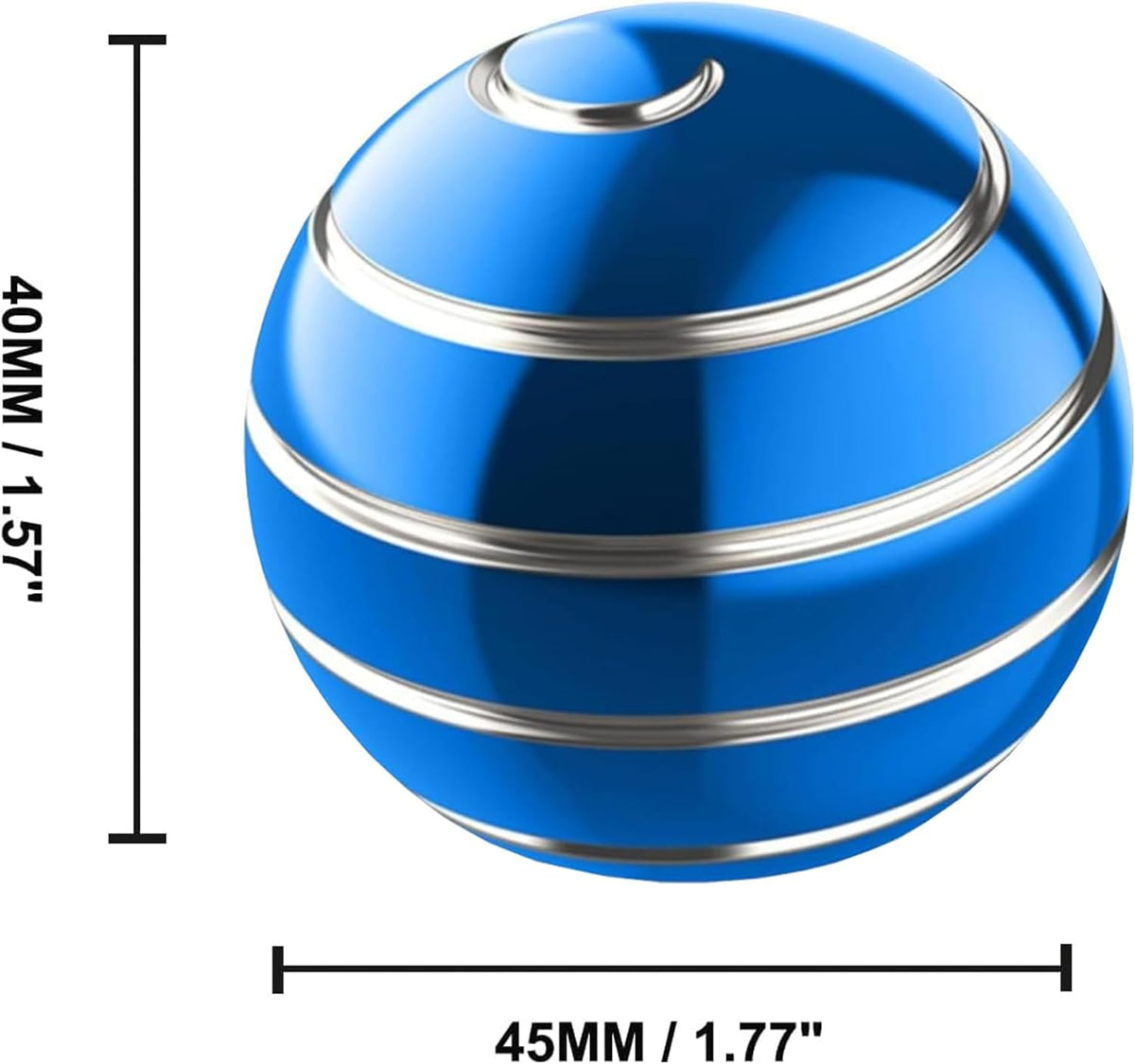 Kinetic Desk Toy, Metal Fidget Toys for Adults, 1.77" Stress Relief Balls for Adults, Stocking
