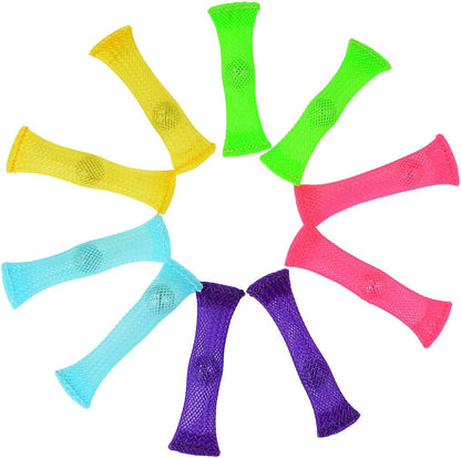 FIDGET TOYS(Package of 10, 5 colors) Stress Relieve toy, Focus Enhance, Soothing Marble Fidgets for