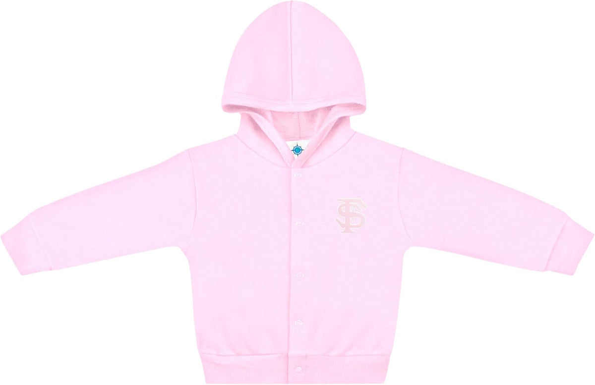 Creative Knitwear College Baby Snap Hooded Jacket - Team Logo, Multiple Colors, for Boys & Girls