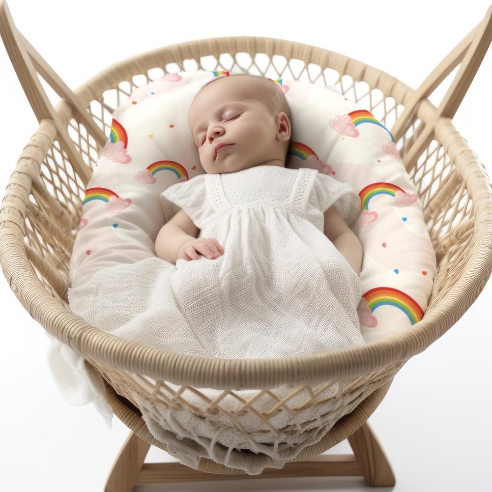 4 Pack Baby Girl Bassinet Sheets Set Soft Fitted Floral or Elephant Theme Baby Girl Mattress Covers