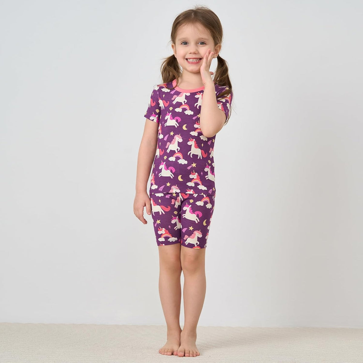 pureborn Baby Toddler Kids Viscose from Bamboo Pajamas Set Pjs 2pcs 18M-8Y