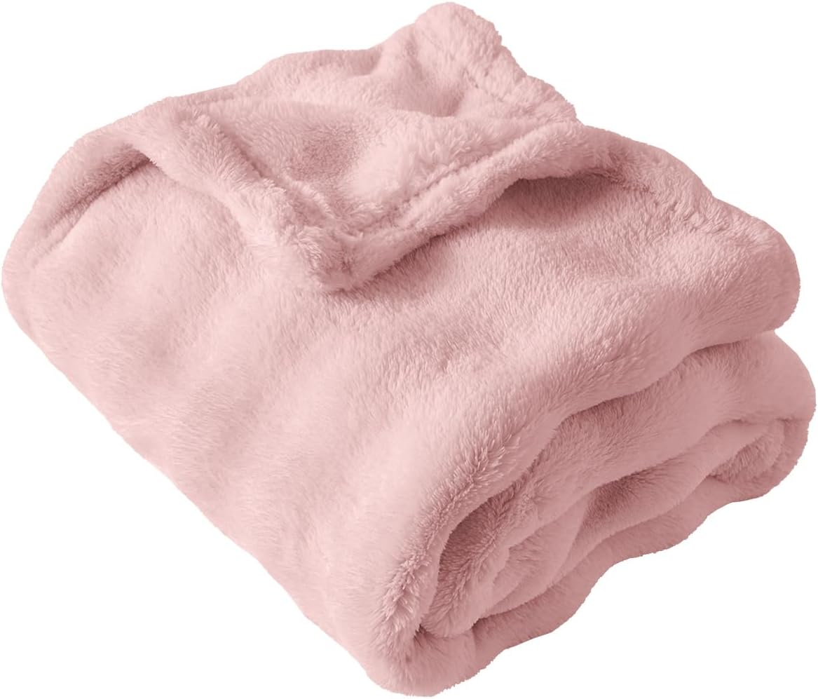 Fleece Baby Blanket for Girls Bubble Design, Warm Cozy and Fluffy Infant Newborn Toddler Small