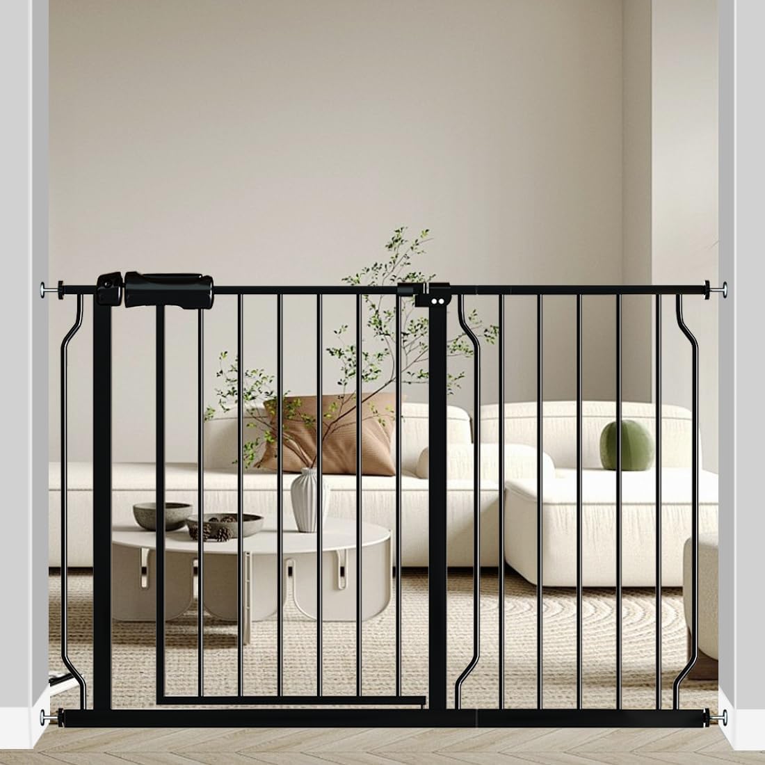 Fairy Baby Safety Gate 14.17 inch Extension for Extra Wide Baby Gate Dog gate Pressure Mounted Walk
