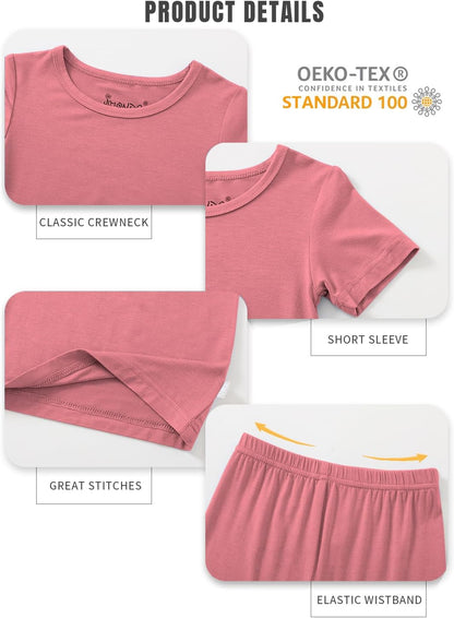 Jimonda Baby Boys Girls Pajama Sets Toddler Sleepwear Cool Jammies 2pcs Viscose from Bamboo PJs
