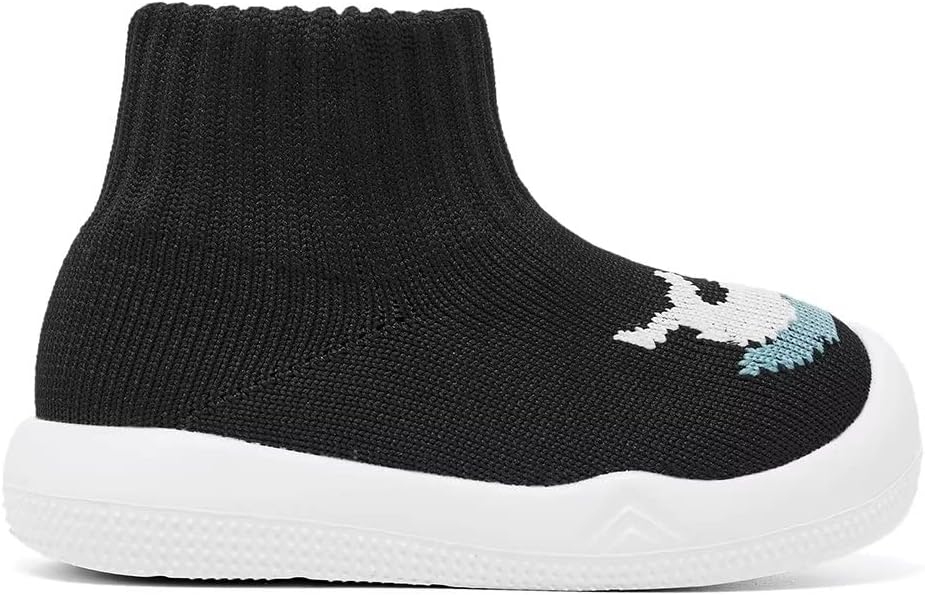 Eashi Baby Boy Girl Non-Skid Indoor Infant Walking Shoes Breathable Warm Elastic Sock Shoes with