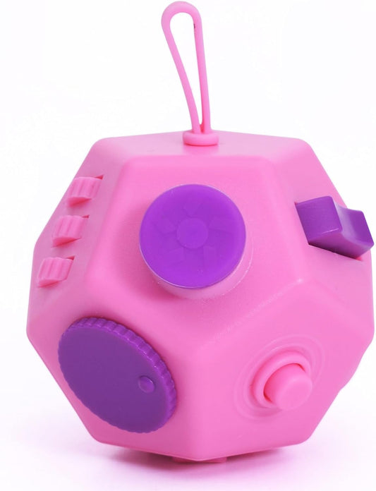 Small Fidget Toys,Mini Finger Cube,12 Sided Cube Toys Relief Stress and Anxiety Depression Anti for