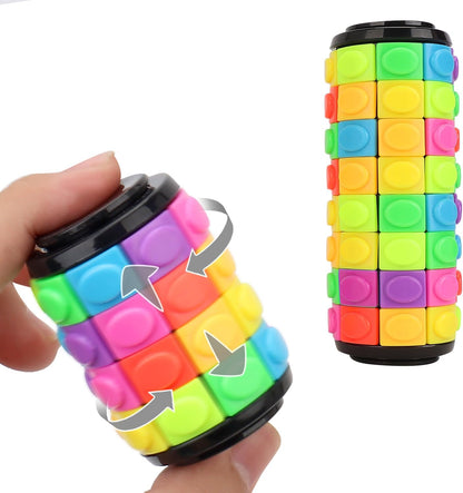 Rotate and Slide Puzzle, Finger Spinner Puzzle, Fidget Toys, Decompression Toy, 8 Colors,7 Layers