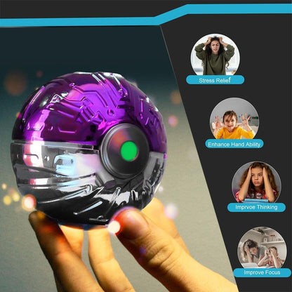 Cool Sphere Ball Fidget Spinner Toy for Kids Adults, Alloy Stress Relief Finger Spinner Fidgit Desk