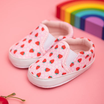 Morbido Infant Baby Boys Girls Canvas Sneaker Toddler Slip On Anti Skid Newborn First Walkers Candy