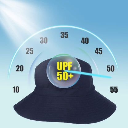 Baby Sun Hat Toddler Beach Swim Hats UPF 50+ Summer Bucket Hat Kids Infant Wide Brim Adjustable Sun