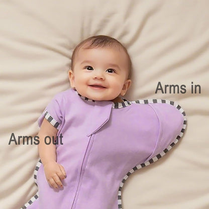 Baby Transition Swaddle 2-Pack, Newborn Sleep Sack, Arms Up Design (Arms In/Out), Infant Swaddle