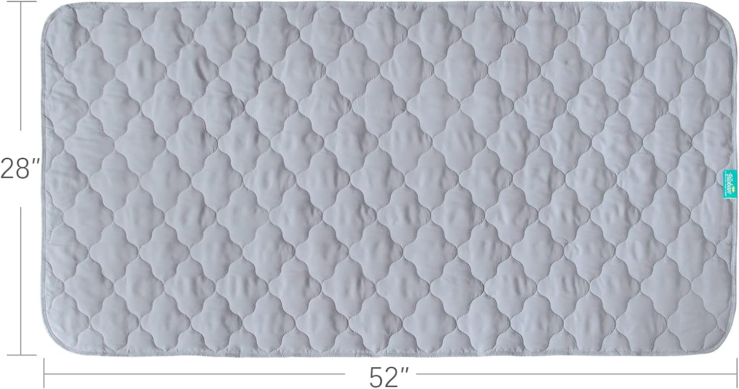 Waterproof Crib Mattress Protector Pad Cover 2 Pack 28" x 52", Anti Slip & Absorbent Waterproof Bed