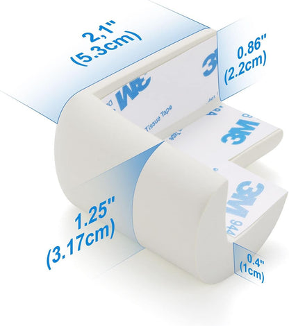 8 Pack Soft Sponge Table Corners, Corner Protector Baby, Baby Proofing Corner Guards, Pre-Taped