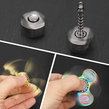 Cool Fidget Toys Set for Kids Adults, Wizard Fidget Spinner, Hammer Finger Hand Spinner, Infinity