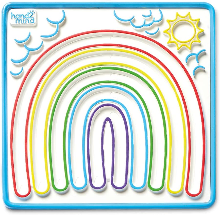 hand2mind Mindful Maze Boards, Tactile Sensory Toys for Toddlers, Anxiety Relief Items, Calm Down
