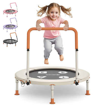BCAN BT1 36'' Toddler Trampoline, ASTM Certified-Foldable Mini Trampolines for Kids Ages 1-6