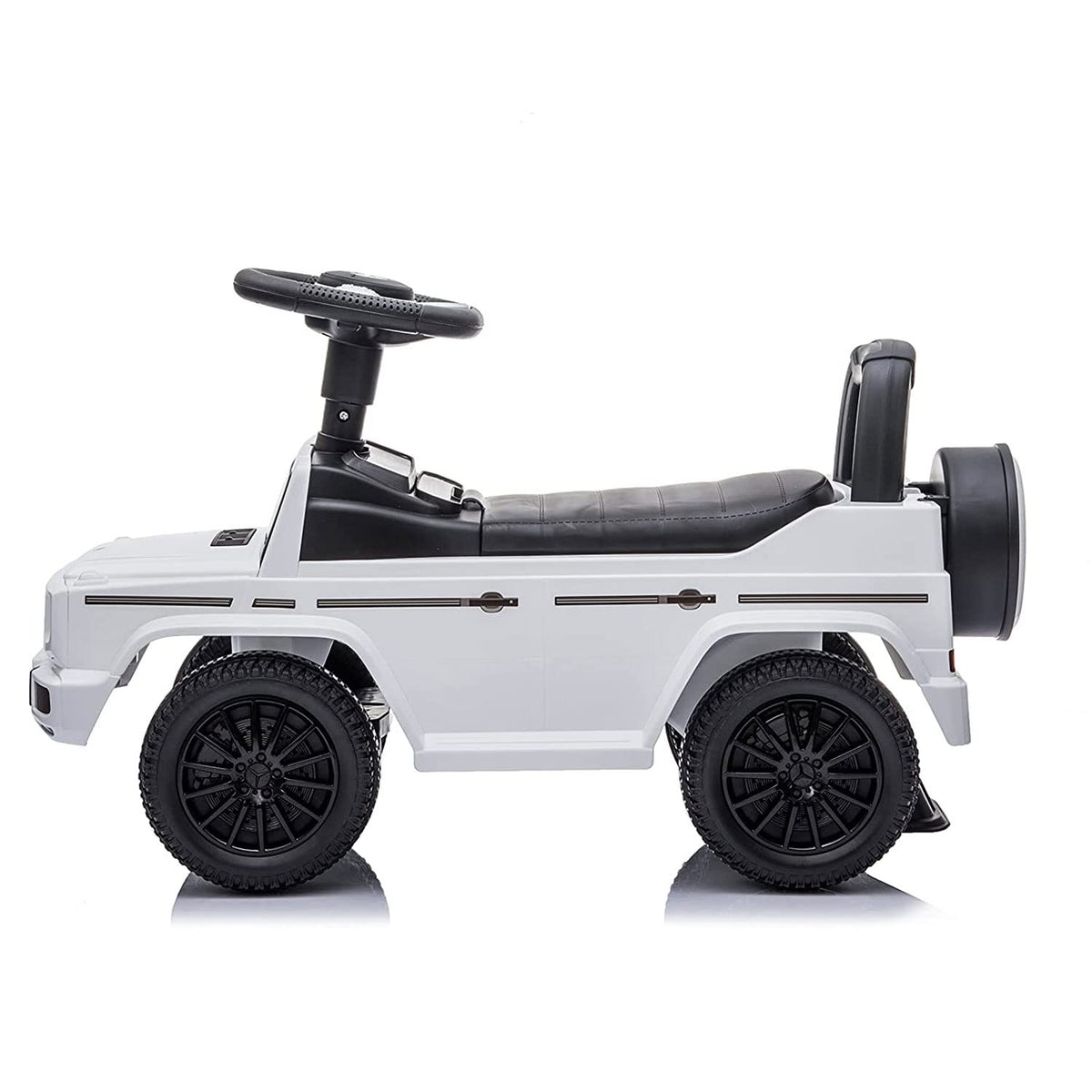 Best Ride On Cars Kids Outdoor Stroller Mercedes G-Wagon Push Car with Working Lights, Horn, and