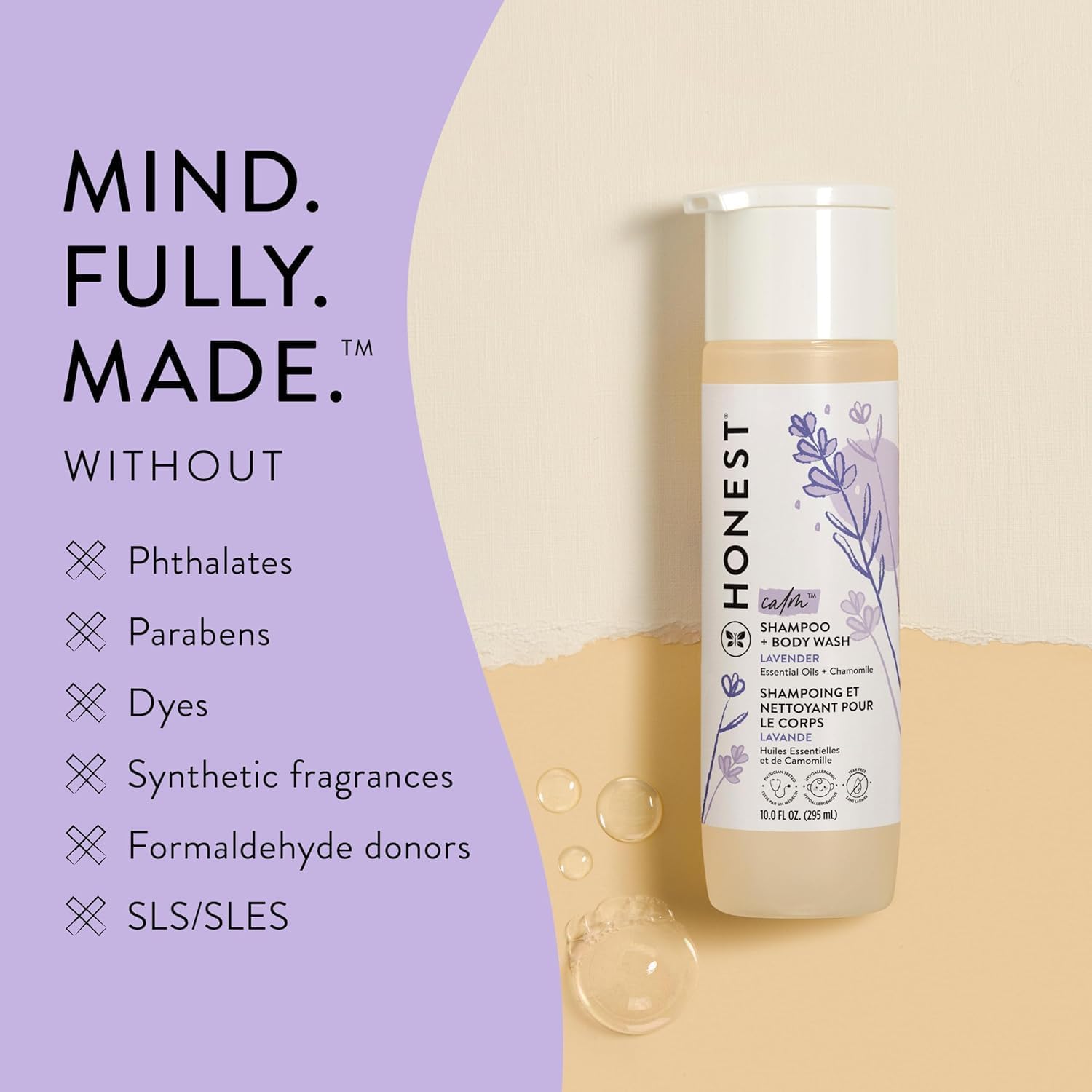 The Honest Company Silicone-Free Conditioner & 2-in-1 Cleansing Shampoo + Body Wash Duo | Gentle