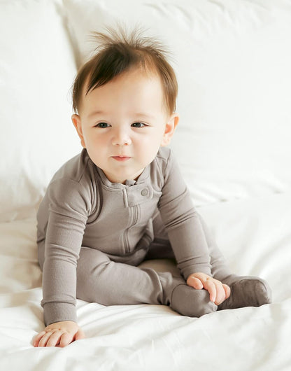 VAENAIT BABY Infant Toddler Boys Girls Footed One-Piece Sleep and Play Premium Modal Pajamas 1-2
