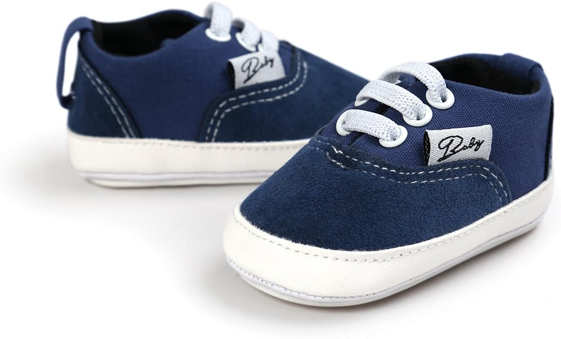 Morbido Infant Baby Boys Girls Canvas Sneaker Toddler Slip On Anti Skid Newborn First Walkers Candy