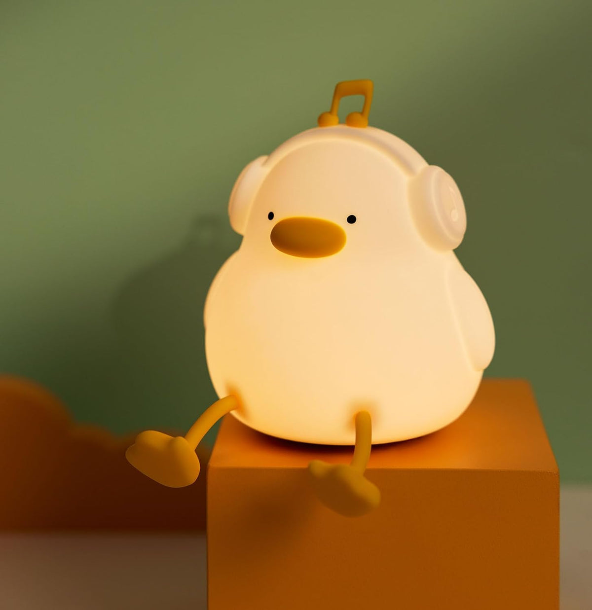 DREAMING MY DREAM Cute Duck Night Light,LED Squishy Novelty Duck Lamp,3 Level Dimmable Soft