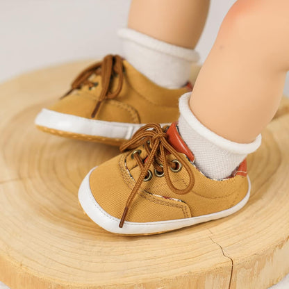 Morbido Infant Baby Boys Girls Canvas Sneaker Toddler Slip On Anti Skid Newborn First Walkers Candy