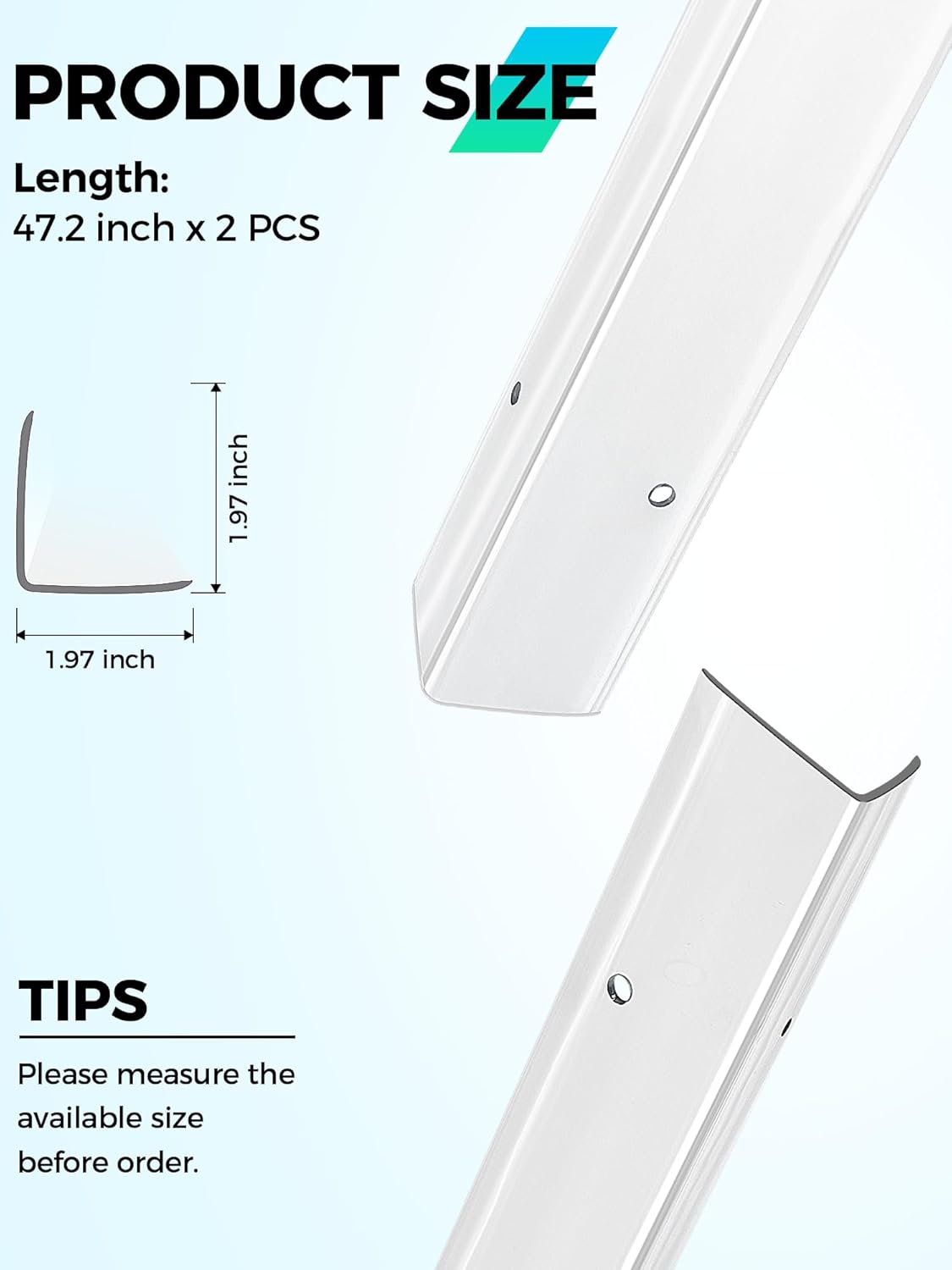 MONOID Wall Corner Protector, 2 PCS Furniture Edge Protection, PC Anti-Bump Guards Avoid Scratching
