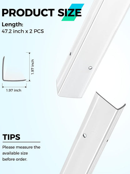 MONOID Wall Corner Protector, 2 PCS Furniture Edge Protection, PC Anti-Bump Guards Avoid Scratching
