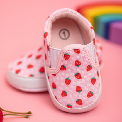 Morbido Infant Baby Boys Girls Canvas Sneaker Toddler Slip On Anti Skid Newborn First Walkers Candy