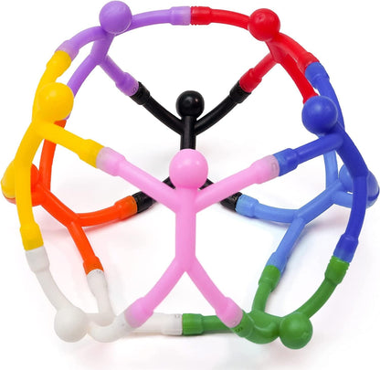MAGMEN Classic Magnetic Fidget Toy Figures for Kids 3-8, Toddlers & Boys Girls | 10-Piece Solid Set