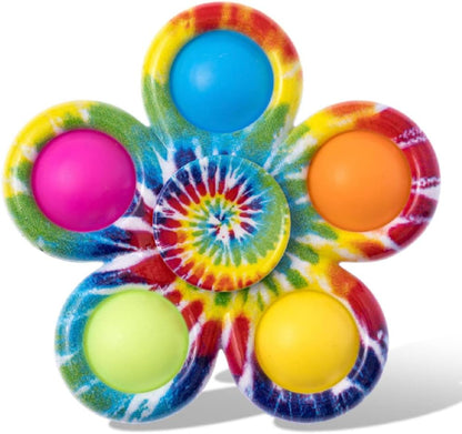 Nutty Toys Fidget Spinner Dimple Popper Sensory Toy - Top Stress & Anxiety Relief Gifts 2024 Unique
