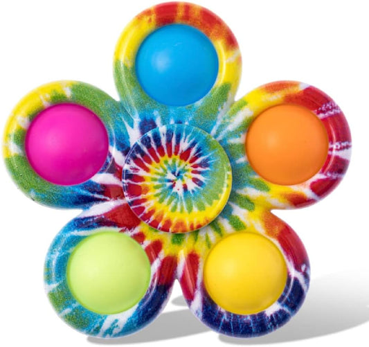 Nutty Toys Fidget Spinner Dimple Popper Sensory Toy - Top Stress & Anxiety Relief Gifts 2024 Unique