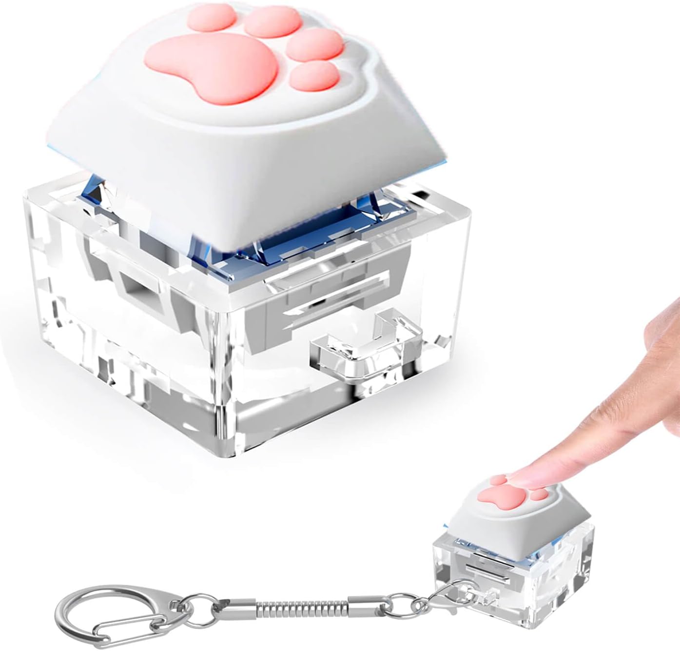 Keyboard Fidget Toys, Keyboard Fidget Keychain Keyboard Decompression Toys Keyboard Fidget Toy