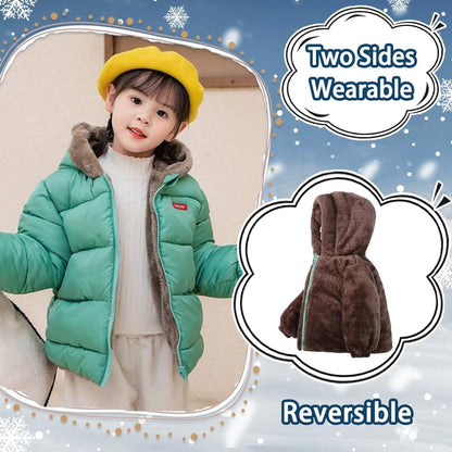Fairy Baby Infant Baby Winter Coat Cute Teddy Bear Hooded Jacket Warm Fleece Outerwear Windproof