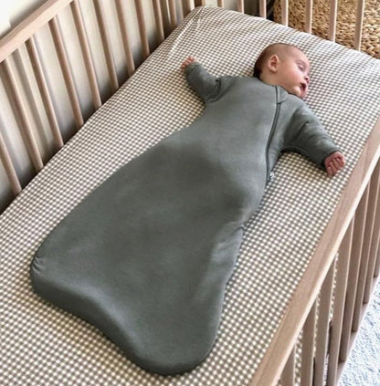 GUNAMUNA Long-Sleeve Transitional Swaddle Sleep Bag 1.0 TOG – Soothes Infants 3-6 Months, Easy