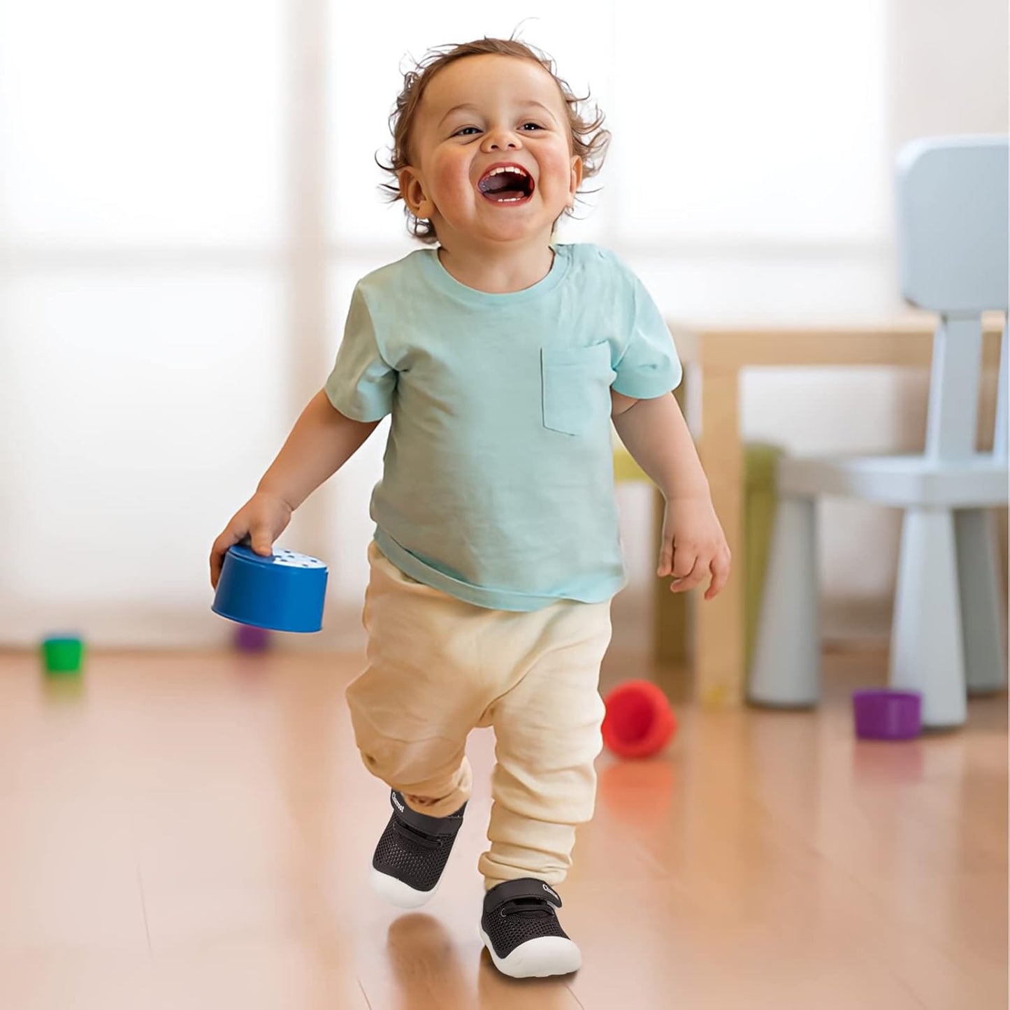 Baby First-Walking Shoes 1-4 Years Kid Shoes Trainers Toddler Infant Boys Girls Soft Sole Non Slip