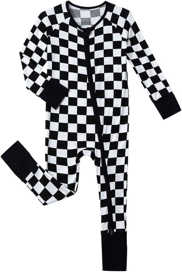 Baby Viscose from Bamboo Pajamas - Infant Boys Girls Footless Zippy Pjs Sleep 'N Play Clothes - One